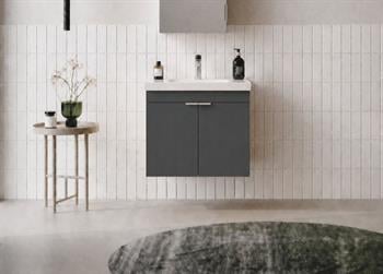 Orka Desna 50 cm, Mat Antrasit, Banyo Dolabı Alt Modül Ve Lavabo, 5007926