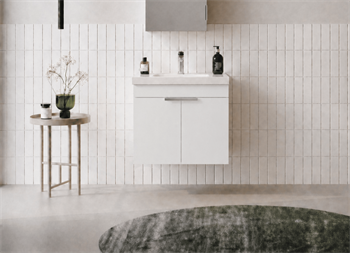Orka Desna 50 cm, Mat Beyaz, Banyo Dolabı Alt Modül Ve Lavabo, 5007918