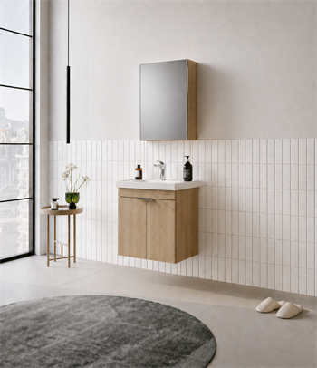 Orka Desna 50 cm, Budva, Banyo Dolabı Takımı, (Dolaplı Ayna), 5009175