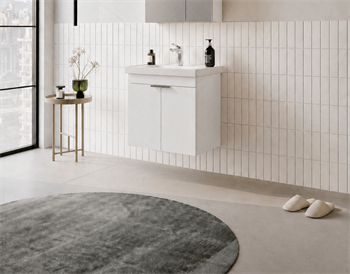 Orka Desna 60 cm, Mat Beyaz, Banyo Dolabı Alt Modül Ve Lavabo, 5007920