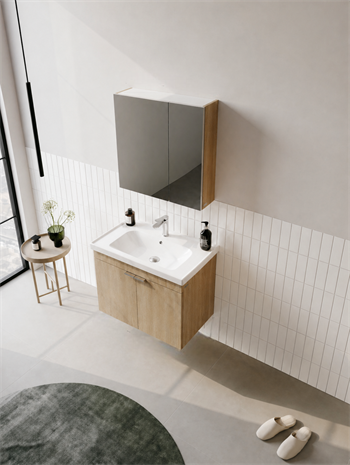 Orka Desna 60 cm, Budva, Banyo Dolabı Takımı, (Dolaplı Ayna), 5007913