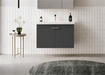 Orka Desna 80 cm, Mat Antrasit, Banyo Dolabı Alt Modül Ve Lavabo, 5007931