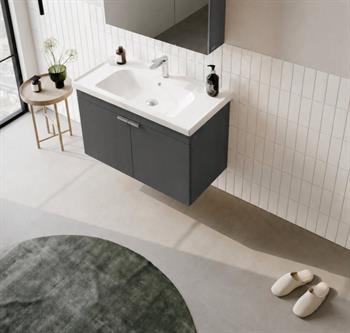 Orka Desna 80 cm, Mat Antrasit, Banyo Dolabı Alt Modül Ve Lavabo, 5007931