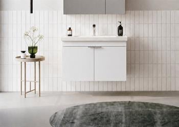 Orka Desna 80 cm, Mat Beyaz, Banyo Dolabı Alt Modül Ve Lavabo, 5007922