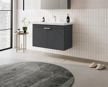 Orka Desna 90 cm, Mat Antrasit, Banyo Dolabı Alt Modül Ve Lavabo, 5007933