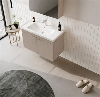 Orka Desna 90 cm, Çöl Beji, Banyo Dolabı Alt Modül Ve Lavabo, 5008573