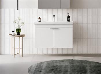 Orka Desna 90 cm, Mat Beyaz, Banyo Dolabı Alt Modül Ve Lavabo, 5007924