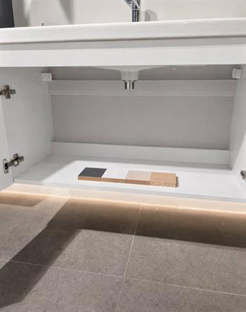 Orka Desna 90 cm, Mat Beyaz, Banyo Dolabı Alt Modül Ve Lavabo, 5007924
