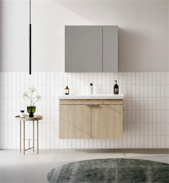 Orka Desna 90 cm, Budva, Banyo Dolabı Takımı, (Dolaplı Ayna), 5007917