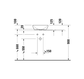 Duravit D-Neo Çanak Lavabo, 40 cm, Mat Antrasit, 2371401370