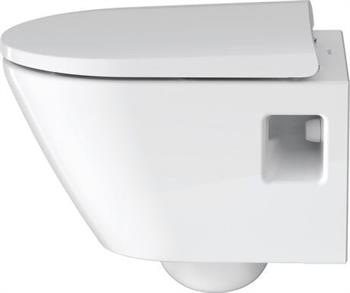Duravit D-Neo Rimless Kanalsız Asma Klozet, Kısa (Yavaş Kapanır Kapak Dahil) 2587390075