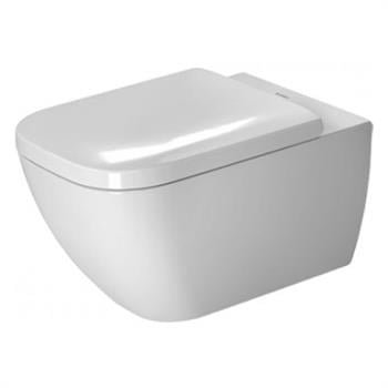 Duravit Happy D.2 Rimless Kanalsız Asma Klozet (Yavaş Kapanır Klozet Kapağı Dahil) Beyaz, 2222390075