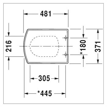 Duravit  Klozet Kapağı Caro Softclose Alpin Beyaz 065690095