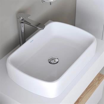 Duravit Qatego Oval Çanak Lavabo, 60 cm, Beyaz, 2384600079