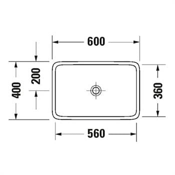 Duravit Qatego Oval Çanak Lavabo, 60 cm, Beyaz, 2384600079