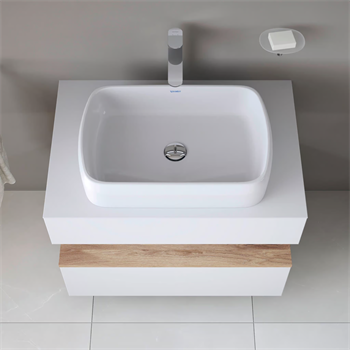 Duravit Qatego Oval Çanak Lavabo, 60 cm, Beyaz, 2384600079