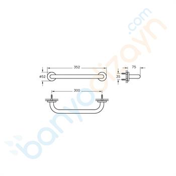 Artema Arkitekta Küvet Tutamağı, Krom A44375