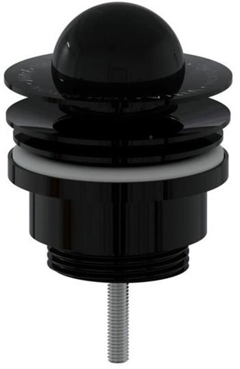 Vitra Lavabo Süzgeci, Liquid, Yuvarlak (Universal-Basmalı Aç-Kapa) Parlak Siyah, A4517039