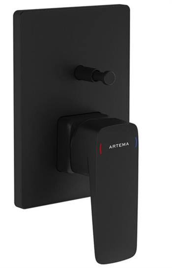 Artema Banyo Bataryası, Root Square, Ankastre, Mat Siyah (Sıva Üstü Grubu) A4275236