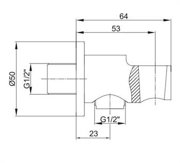 ECA Duş Çıkış Dirseği, Krom, 102199523