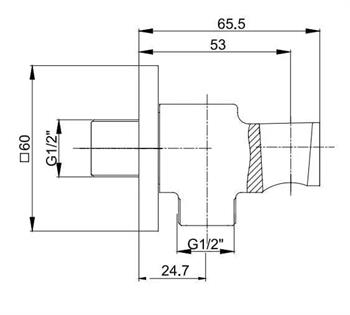 Eca Duş Çıkış Dirseği Krom, 102199603