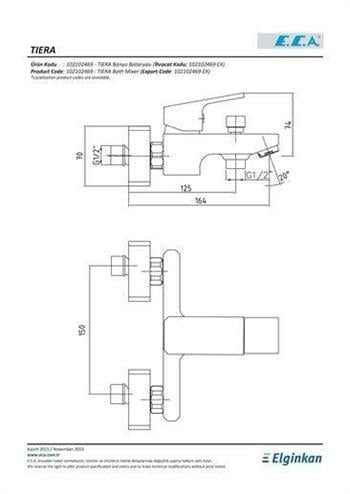 ECA Tiera Banyo Bataryası Mat Siyah 102102469C1