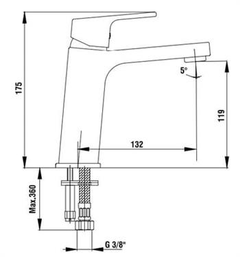 ECA Tiera Lavabo Bataryası Mat Siyah 102108989C1