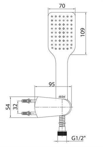 ECA Tiera Mafsallı Duş Seti Banyo Üst Takımı Krom, 102117383