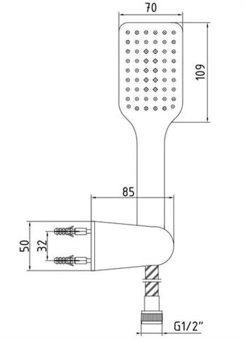 ECA Tiera Mafsallı Duş Seti Banyo Üst Takımı Mat Siyah, 102117383C1