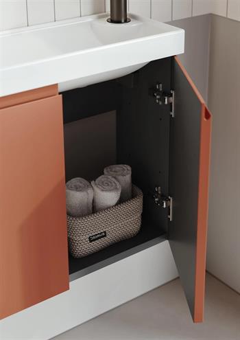 Orka Ferla 110 cm Mat Tarçin Banyo Dolabı Takımı