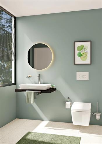 Vitra Asma Klozet, Metropole Rim-ex, Kanalsız, Vitrafresh Deterjan Hazneli ve Entegre Termostatik, Ara Musluklu, 7672B003-7212