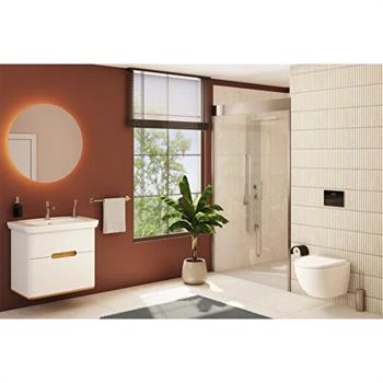 Vitra Origin Kapaklı Tuvalet Kağıtlığı, Fırçalı Nikel A4488834