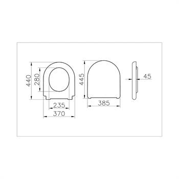Vitra Liquid Klozet Kapağı, Kolay Sökülebilir (Yavaş Kapanır), 137-003R009