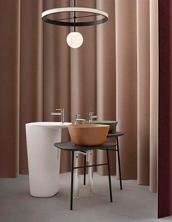 Vitra Lavabo, Plural, Kare, Yüksek, Çanak, 45 cm, Mat Terra Rossa, 7811B477-0016