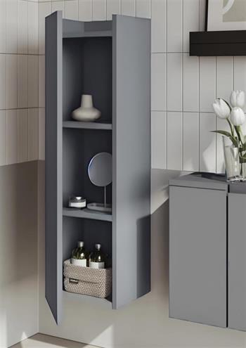 Orka Ferla 30 cm Gri Banyo Boy Çamaşır Dolabı