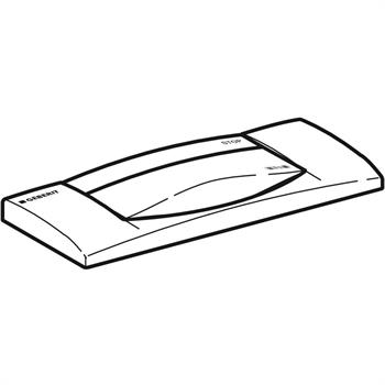 Geberit 300T Kumanda Paneli Deşarj Durdurmalı, Beyaz, 115.333.11.1