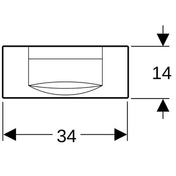 Geberit 300T Kumanda Paneli Deşarj Durdurmalı, Beyaz, 115.333.11.1
