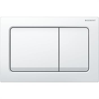 Geberit Alpha01 Kumanda Paneli Çift Basmalı (eski Alpha30) Beyaz, 115.055.11.1
