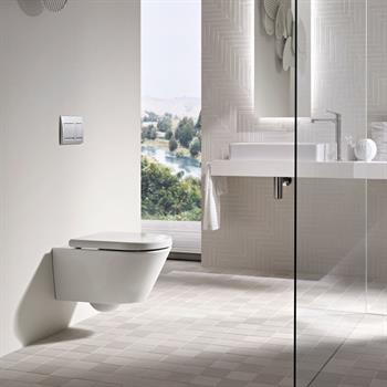 Geberit Alpha35 Kumanda Kapağı Çift Basmalı, Parlak Krom, 115.045.21.5