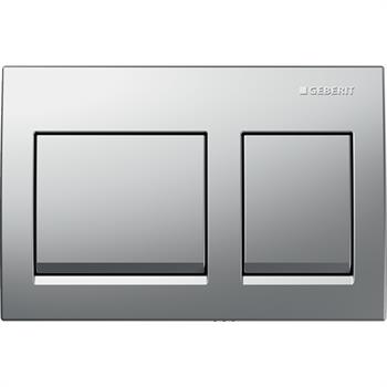 Geberit Alpha35 Kumanda Kapağı Çift Basmalı, Parlak Krom, 115.045.21.5