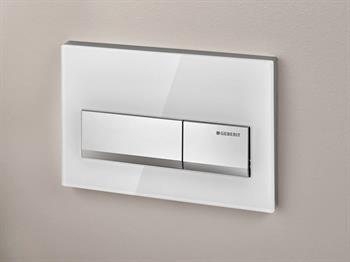 Geberit Alpha50 Kumanda Kapağı Çift Basmalı, Beyaz, 115.060.11.1