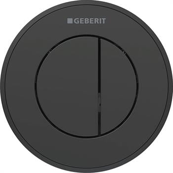 Geberit Çift Kademeli Kumanda Paneli Tip 10 Pnömatik Siyah, 116.055.DW.1