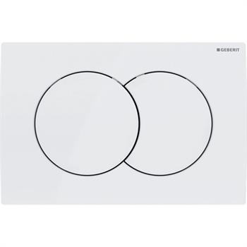 Geberit Delta 01 Kumanda Paneli Çift Basmalı Beyaz, 980.109.11.1