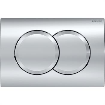 Geberit Delta 01 Kumanda Paneli Çift Basmalı Mat Krom, 980.109.46.1