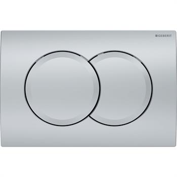Geberit Delta 01 Kumanda Paneli Çift Basmalı Mat Krom, 980.109.21.1 