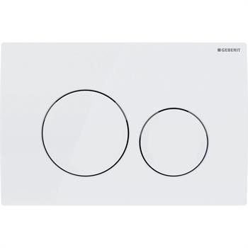 Geberit Delta 20 Kumanda Paneli Çift Basmalı Beyaz, 980.110.11.1