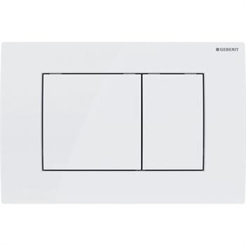 Geberit Delta 20 Kumanda Paneli Çift Basmalı Beyaz, 980.111.11.1
