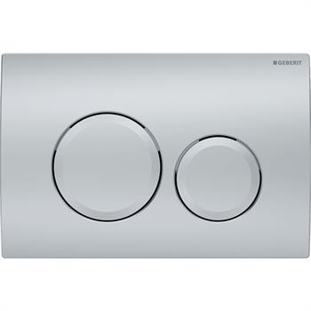 Geberit Delta 20 Kumanda Paneli Çift Basmalı Mat Krom, 980.110.46.1 