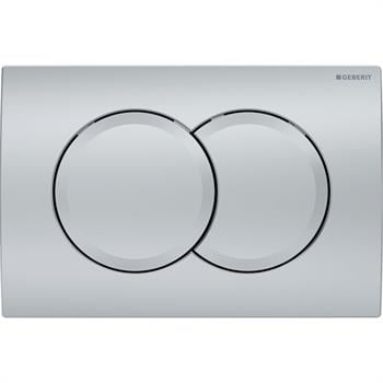 Geberit Delta01 Kumanda Paneli Çift Basmalı, Mat Krom, 115.107.46.1