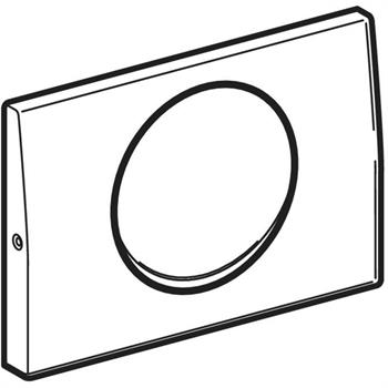 Geberit Delta10 Kumanda Paneli Tek Basmalı, Fırçalı Krom, 115.108.00.1